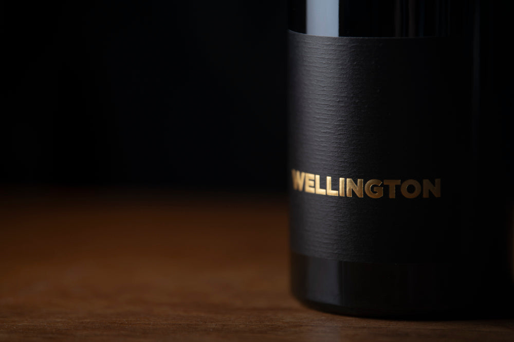 up close of Wellington Grenache front label