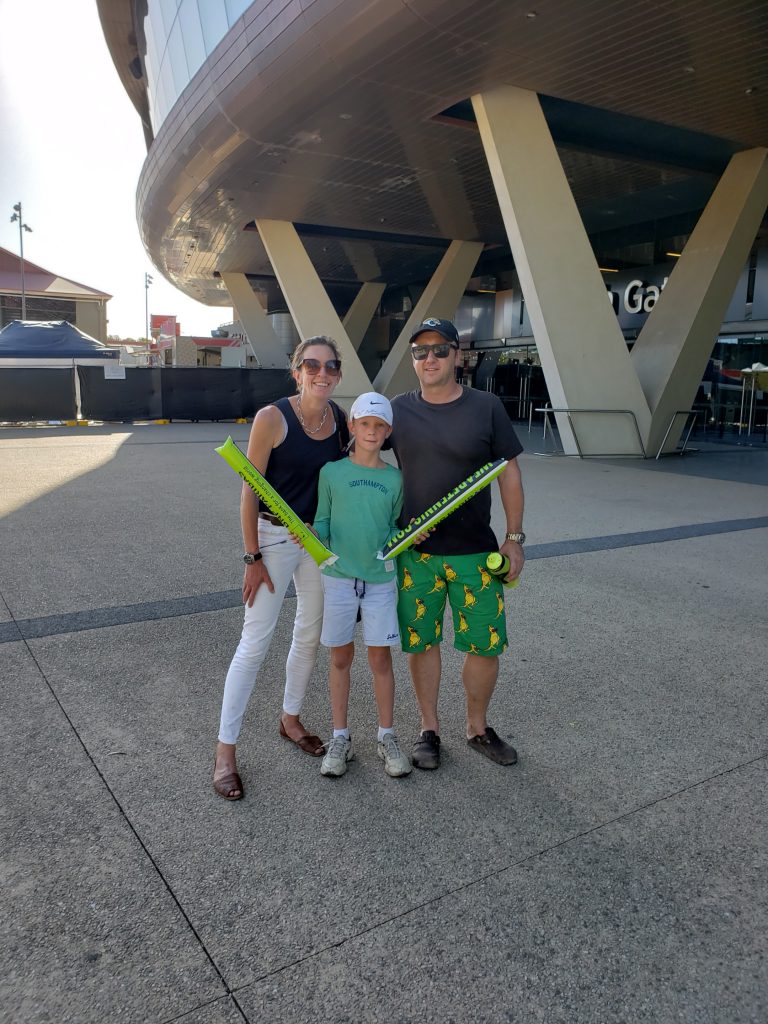 ashmead family at Davis Cup